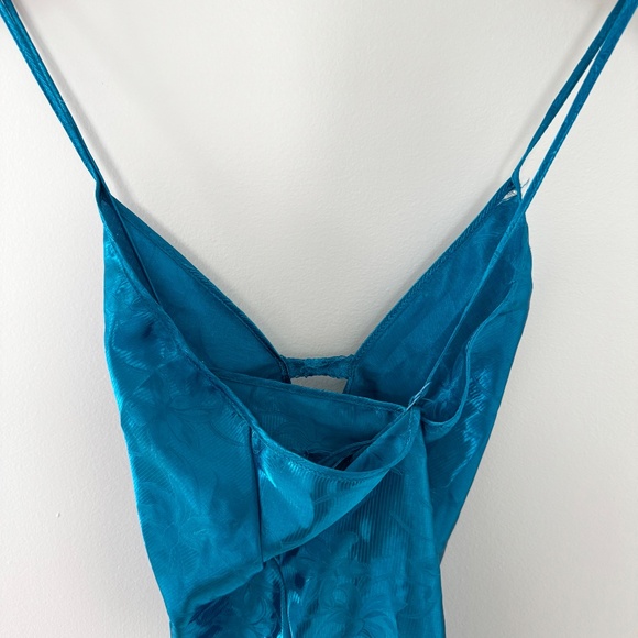 Colesce Collections Floral Blue Slip Dress - Picture 6 of 9